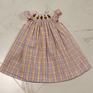 Royal Child Smocked Ice Cream Dress